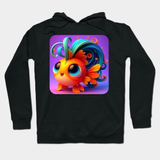 Animals, Insects and Birds - Goldfish #44 Hoodie